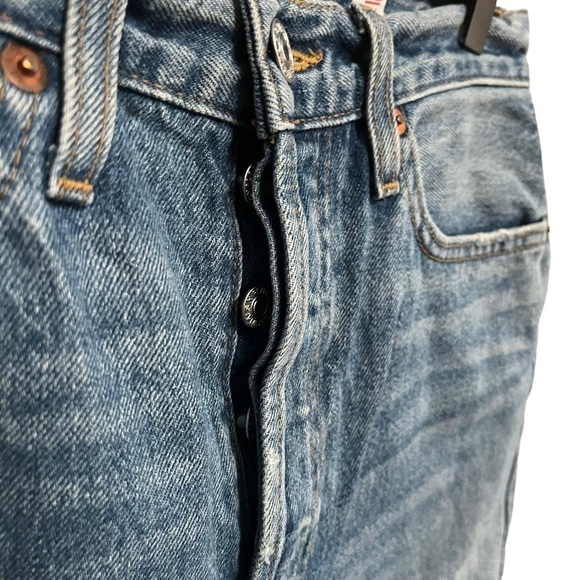 Re/Done Originals High Rise Ankle Crop Jeans - Picture 6 of 11